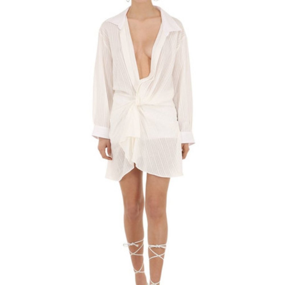 Women's White 'la Tunique Bahia' Cotton Dress